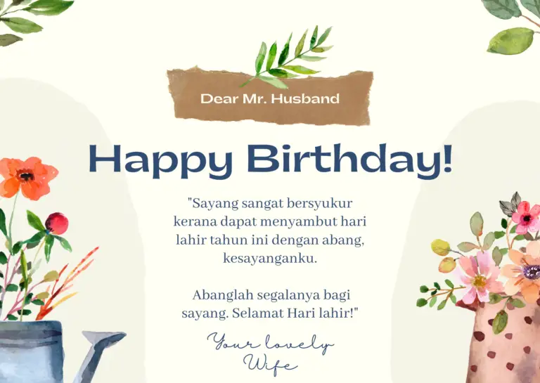 17 Contoh Ucapan Hari Lahir Untuk Suami Paling Sweet