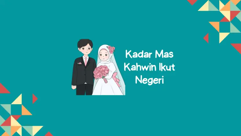 Kadar Mas Kahwin Ikut Negeri 2024 di Malaysia